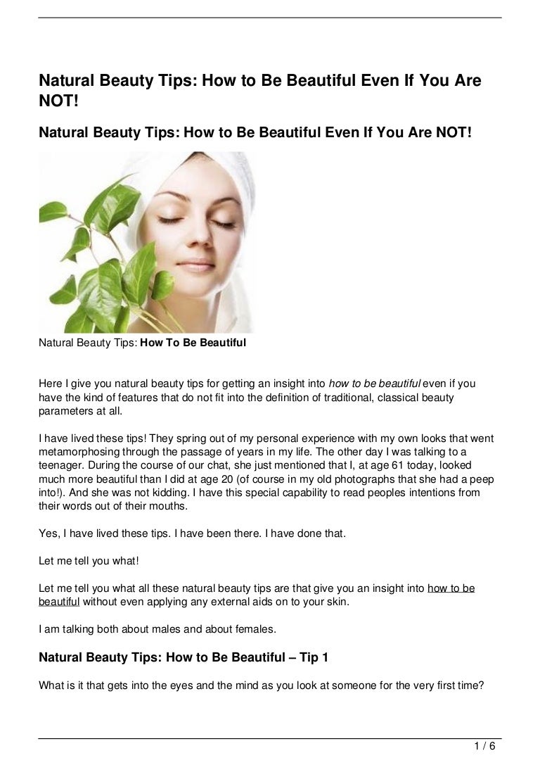 How to become beautiful 89 How to become beautiful 73